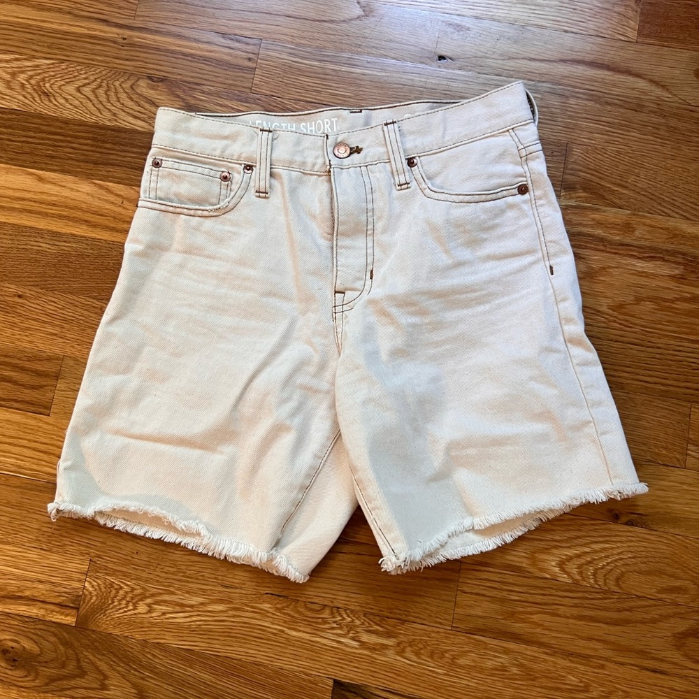 Jcrew women’s mid length denim short size 25